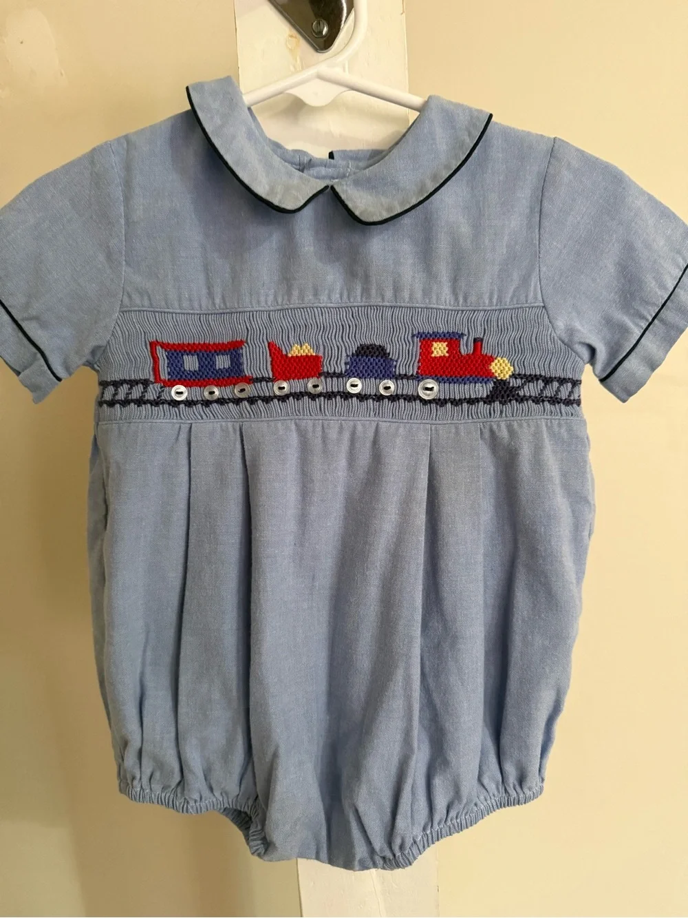 Carriage Boutiques Smocked Train Bubble Romper